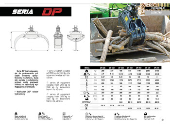 Pinza de manipulación para Maquinaria de construcción nuevo DEMOQ DP032 Log Grab 270 kg: foto 4