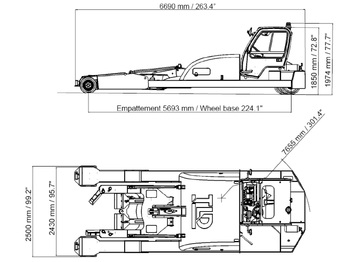 Remolcador de aviones TLD Towbarless Pushback TPX 100 E: foto 5