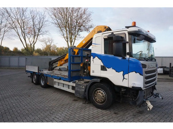 Camión grúa Scania G490 / ENGINE RUNNING / RETARDER / EFFER 255-5S CRANE REMOTE / PLATFORM / FULL-AIR / AUTOMATIC / EURO-6 / 2014: foto 5