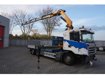 Camión grúa Scania G490 / ENGINE RUNNING / RETARDER / EFFER 255-5S CRANE REMOTE / PLATFORM / FULL-AIR / AUTOMATIC / EURO-6 / 2014: foto 4