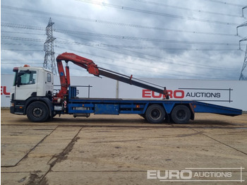 Camión caja abierta para transporte de equipos pesados 1999 Scania 94D-340: foto 2