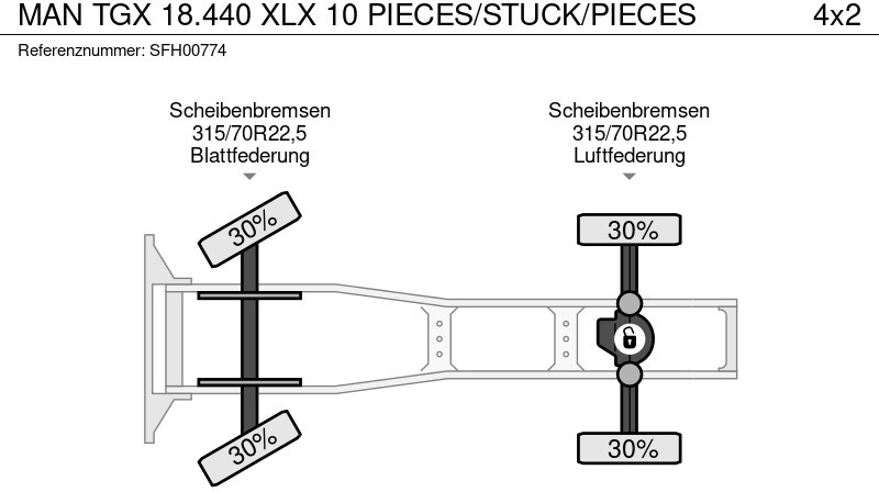 Leasing para MAN TGX 18.440 XLX 10 PIECES/STUCK/PIECES MAN TGX 18.440 XLX 10 PIECES/STUCK/PIECES: foto 15