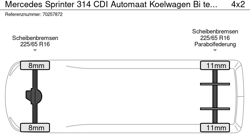 Furgoneta frigorifica Mercedes-Benz Sprinter 314 CDI Automaat Koelwagen Bi temp Thermo King V-300 Max Koeler Koel Vries Vriezer Kühlkasten Airco: foto 21