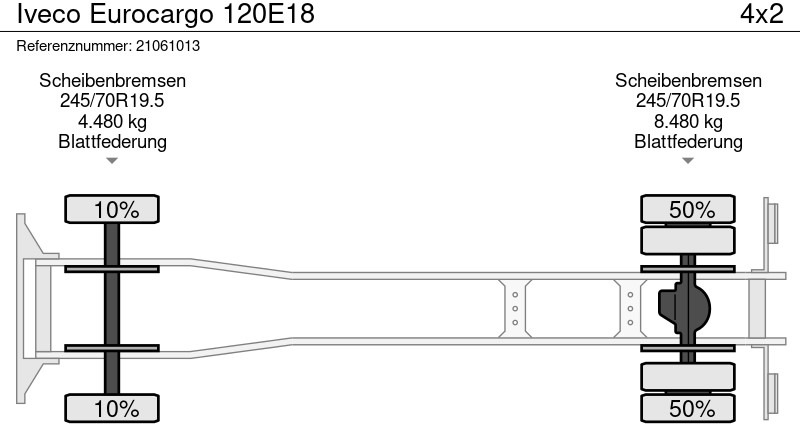 Camión caja cerrada Iveco Eurocargo 120E18: foto 13