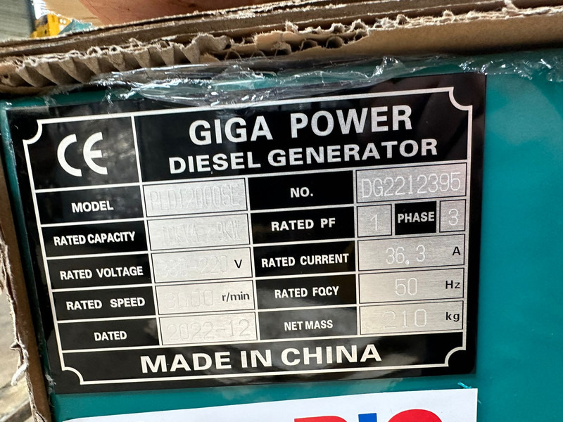 Generador industriale nuevo Giga power Giga power 10 kVA silent generator set - PLD12000SE: foto 10