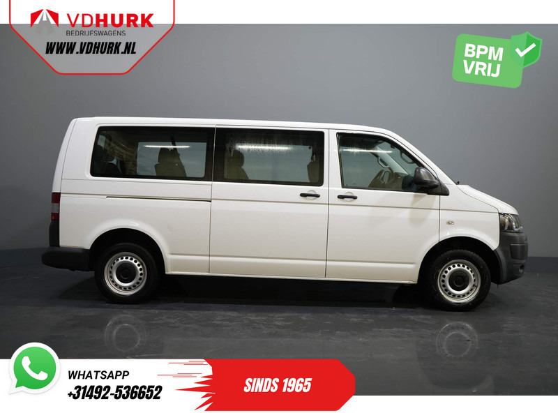 Minibús, Furgoneta de pasajeros Volkswagen Transporter Kombi 2.0 TDI 140 pk DSG Aut. L2 Combi BPM Vrij! € 19.897,- Incl. BTW 9 Persoons/ 9 P/ Airco/ Cruise: foto 10