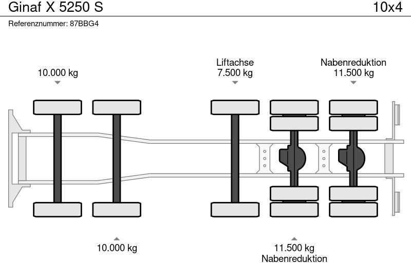 Camión volquete Ginaf X 5250 S: foto 8