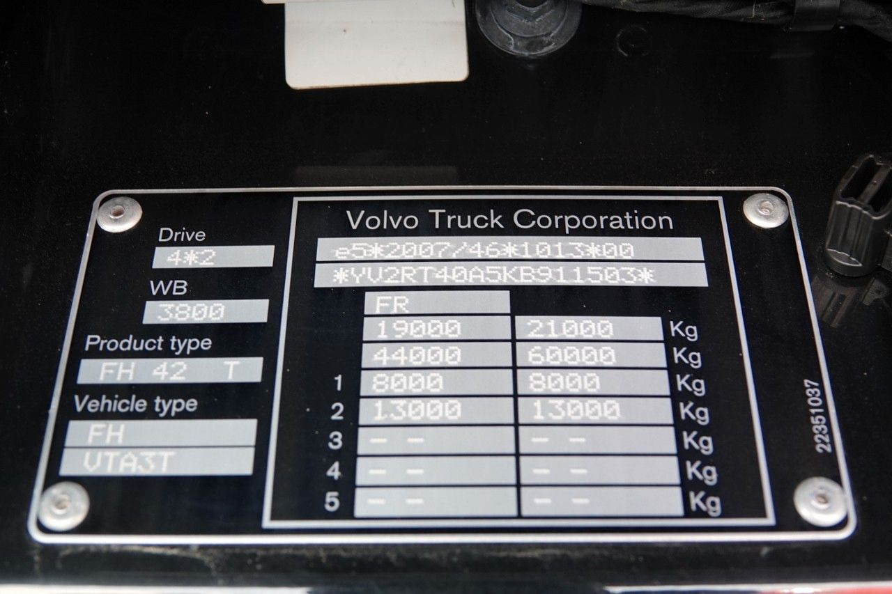 Leasing para  Volvo FH 500 / NISKA KABINA / PEŁNY  ADR / RETARDER Volvo FH 500 / NISKA KABINA / PEŁNY  ADR / RETARDER: foto 18