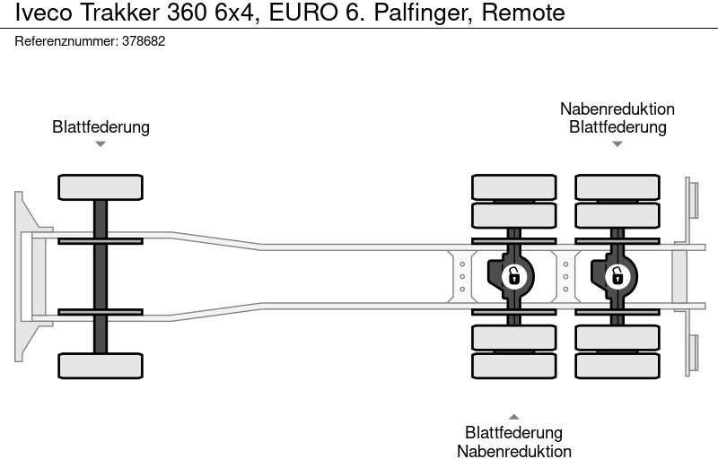 Camión caja abierta, Camión grúa Iveco Trakker 360 6x4, EURO 6. Palfinger, Remote: foto 17