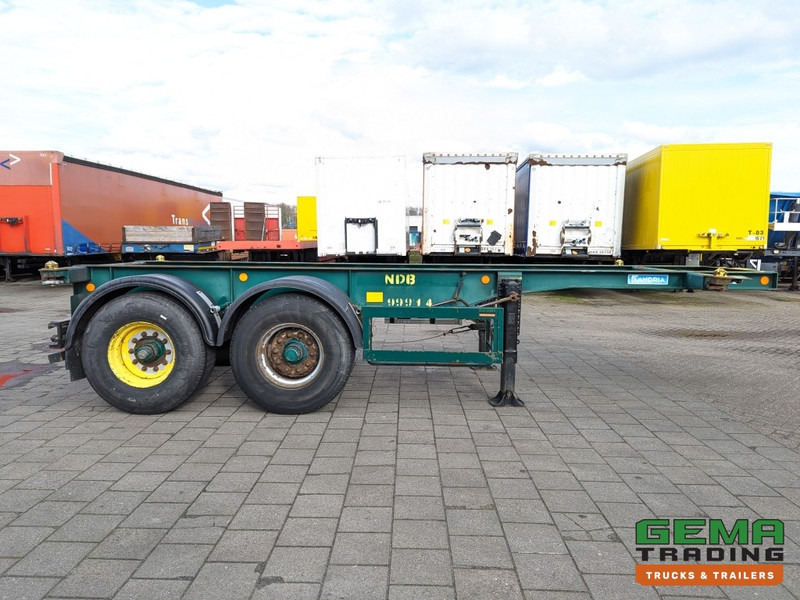 Semirremolque portacontenedore/ Intercambiable Flandria OP CC 2A 20FT 2-Assen ROR DrumBrakes - Leaf Suspension - 3120KG (O1789): foto 11