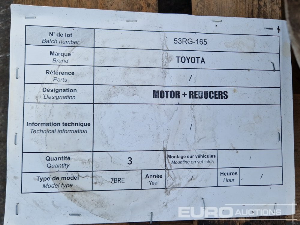 Recambio Toyota 7BRE Elecrric Motor +Reducers: foto 9