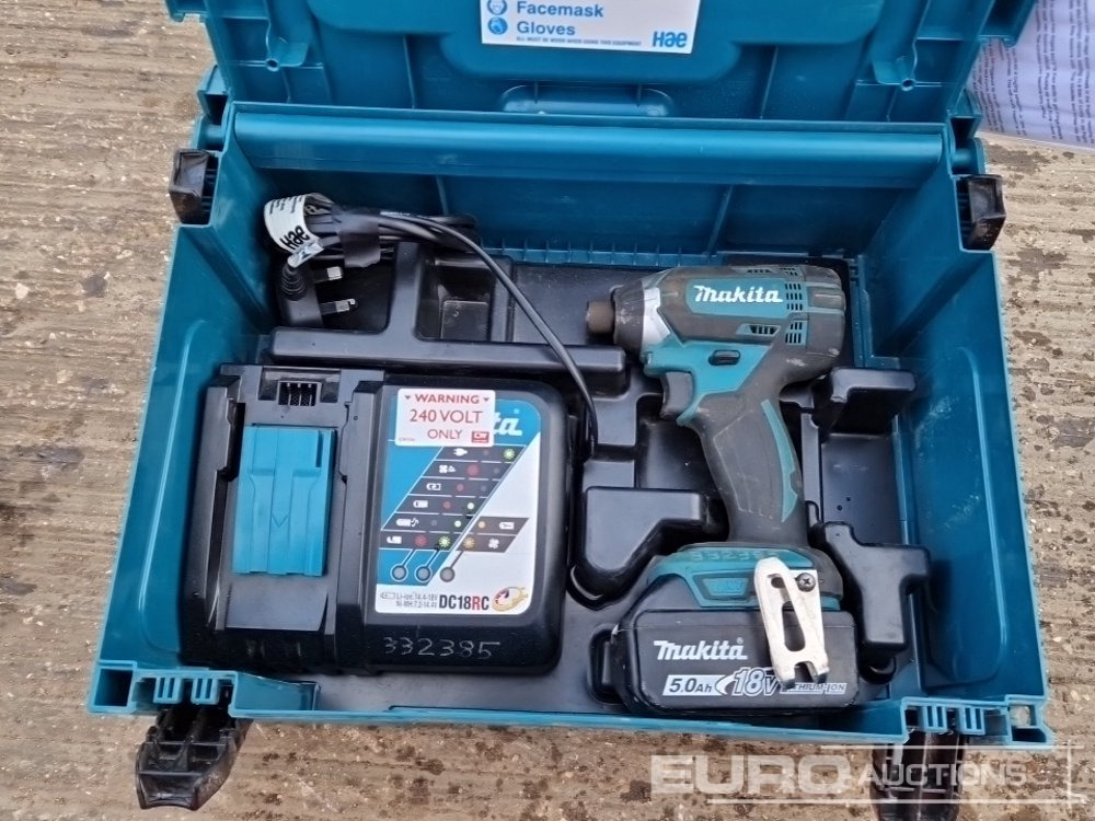 Equipo de construcción Makita 110Volt Impact Gun, 110Volt Hammer Drill, Battery Impact Gun (2 of), Battery Hammer Drill, Spectra Laser Level: foto 22